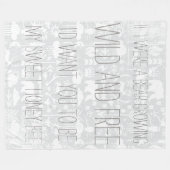 Wilde en vrije Beer in de baard Fleece Deken (Voorkant (Horizontaal))