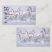 Wilde en vrije Camargue Paarden Visitekaartje (Voorkant / Achterkant)