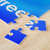 Wilde en vrije dolfijnenkunst legpuzzel (Zijkant)