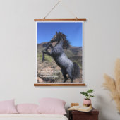 Wilde en vrije fokpaarden hangend wandkleed (Slaapkamer)