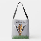 Wilde en vrije Giraffe Crossbody Bag Tas (Achterkant)