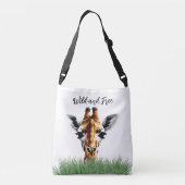 Wilde en vrije Giraffe Crossbody Tas (Achterkant)