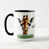 Wilde en vrije Giraffe Mok (Links)