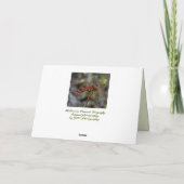 Wilde en Vrije Golden Dragonfly Blank Notitiekaartje (Achterkant)