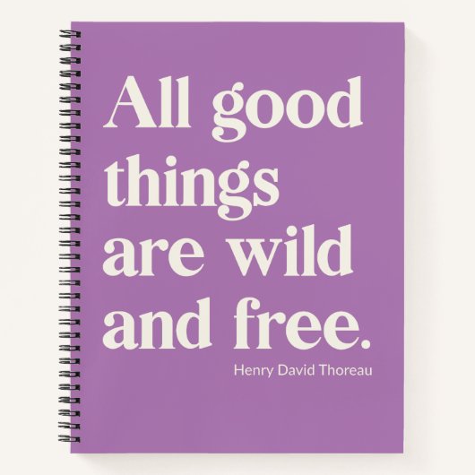 Wilde en Vrije Inspirerend Citaat van de Positivit Notitieboek (Voorkant)