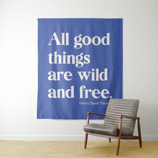 Wilde en Vrije Inspirerend Citaat van de Positivit Wandkleed (In situ)