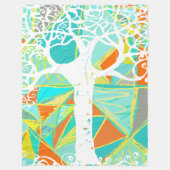 Wilde en vrije jongens kamer Abstract driehoekspat Fleece Deken (Voorkant)