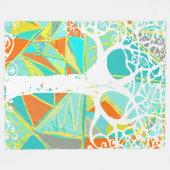 Wilde en vrije jongens kamer Abstract driehoekspat Fleece Deken (Voorkant (Horizontaal))