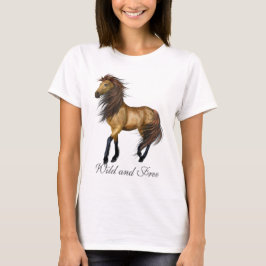 Wilde en vrije paarden t-shirt