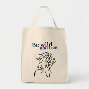Wilde en vrije paarden zijn tote bag