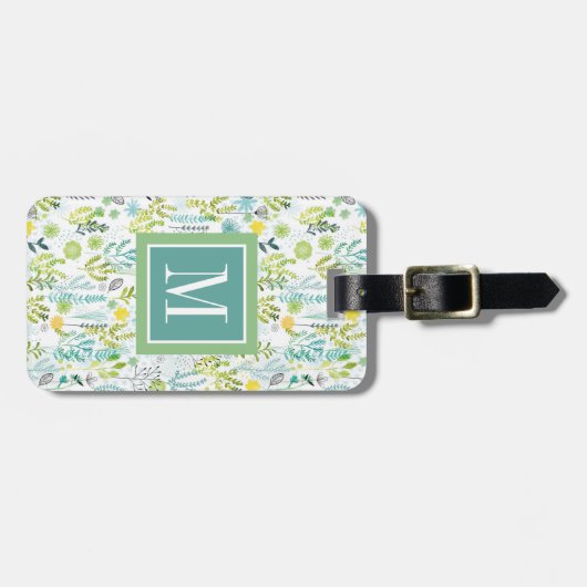 Wilde en Vrije Patroon Bagagelabel (Voorkant horizontaal)