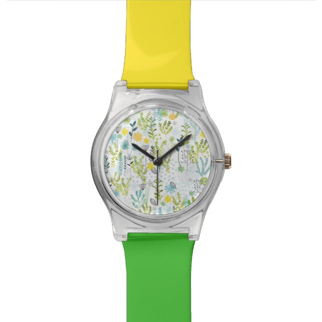 Wilde en Vrije Patroon Horloge (Close Up)