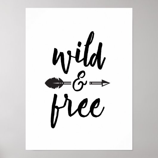 Wilde en vrije pijlamper en kleuterkunst poster (Voorkant)