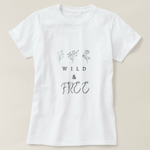 Wilde en vrije T-shirt