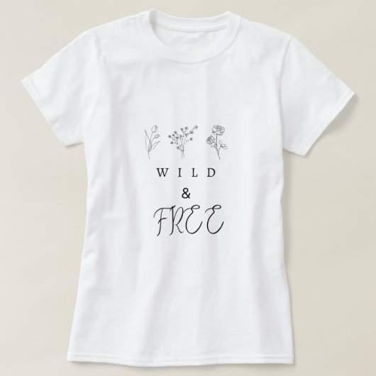 Wilde en vrije T-shirt (Design voorkant)