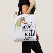 Wilde en Vrije Unicorn Tote Bag (Dichtbij)