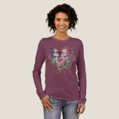 Wilde en vrije vlinderbloemigen Tri-Blend shirt (Voorkant)