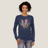 Wilde en vrije vlinderbloemigen Tri-Blend shirt (Voorkant)