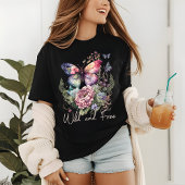 Wilde en vrije vlinderbloemigen Tri-Blend shirt
