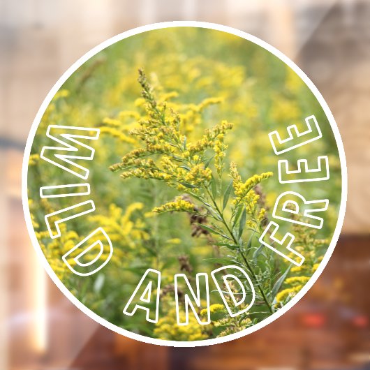 Wilde en Vrije Wildbloemen Zelfvertrouwen Raamsticker (Vel 2)