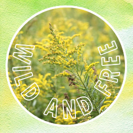 Wilde en Vrije Wildbloemen Zelfvertrouwen Raamsticker