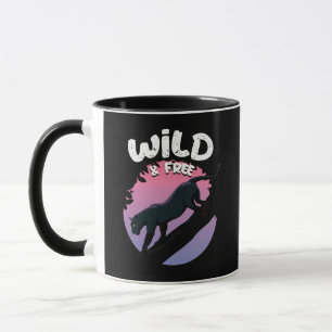 Wilde en vrije zwarte oerwouden mok