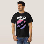 Wilde en vrije zwarte oerwouden t-shirt (Voorkant volledig)