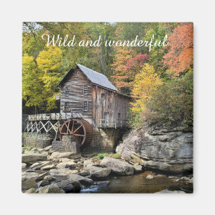 Wilde en wonderlijke West Virginia Glade Creek Gri Magneet