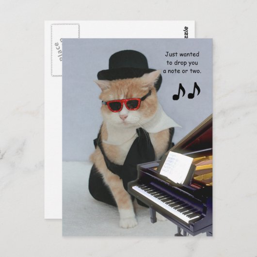 Wilde enkel u laten vallen een Nota Briefkaart (Voorkant / Achterkant)