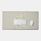 Wilde esthetische Chamomile Chamomile Delicate Flo Bureaumat (Keyboard & Muis)