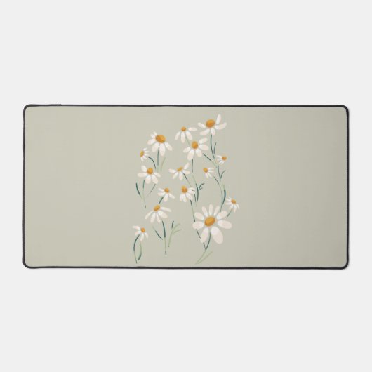 Wilde esthetische Chamomile Chamomile Delicate Flo Bureaumat (Voorkant)