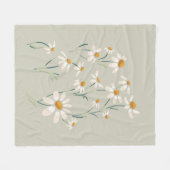Wilde esthetische Chamomile Chamomile Delicate Flo Fleece Deken (Voorkant (Horizontaal))