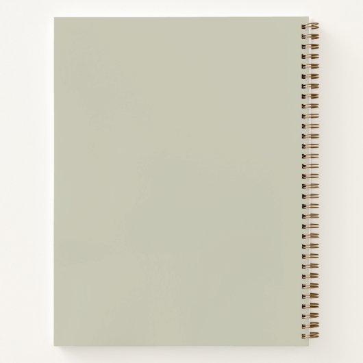 Wilde esthetische Chamomile Chamomile Delicate Flo Notitieboek (Achterkant)