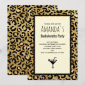 Wilde & Exotische Luipaardprint Bachelorette Kaart (Voorkant / Achterkant)