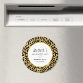 Wilde & Exotische Luipaardprint Bachelorette Magneet (Insitu (Vaatwasser))