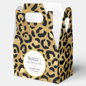 Wilde & Exotische Luipaardprint Patronen Bedankdoosjes (Geopend)