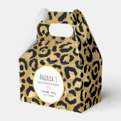 Wilde & Exotische Luipaardprintpatroon Bedankdoosjes (Voorkant Zijde)