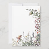 wilde fauna en flora boho baby shower uitnodiging (Achterkant)