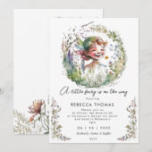 wilde fauna en flora boho baby shower uitnodiging (Voorkant / Achterkant)