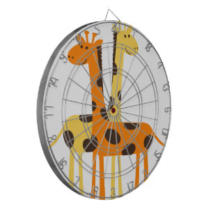 wilde fauna in giraffe africa safari dartbord