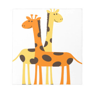 wilde fauna in giraffe africa safari notitieblok