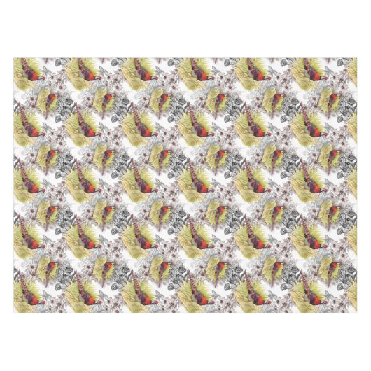 Wilde fazant Birds Tafelkleed (Voorkant (Horizontaal))