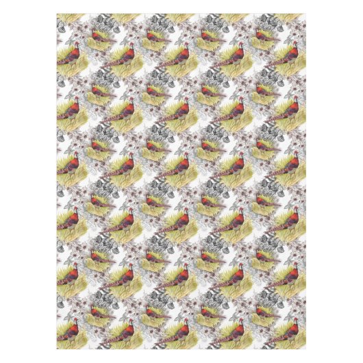 Wilde fazant Birds Tafelkleed (Voorkant)