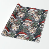 Wilde Feestdagen Tijger Safari Cadeaupapier (Uitgerold)