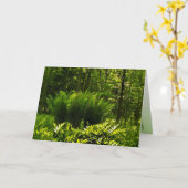 Wilde Fern Abstracte Kaart (Gele Bloem)