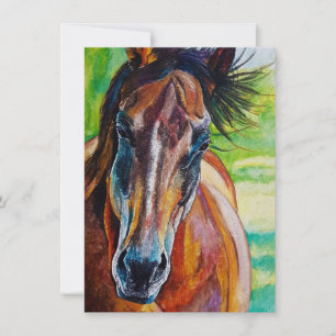 Wilde Fire Horse Greetings Kaart