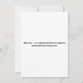 Wilde Fire Horse Greetings Kaart (Achterkant)