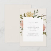 Wilde flessen Ontvangen Kaart invoegen (Voorkant / Achterkant)