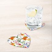 Wilde floral kartonnen onderzetters (Insitu)