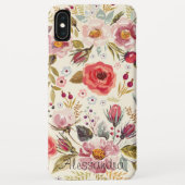  Wilde Floral Pattern Name Girl Case-Mate iPhone Case (Achterkant)